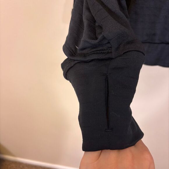 Nike Running Therma Fit Black Turtleneck Pullover Long Sleeve Women's XL - Picture 6 of 10